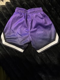 Image 3 of HN PURPLE MESH SHORTS