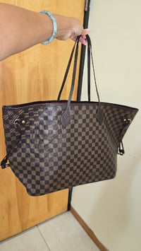 Brown Checkered NF Tote