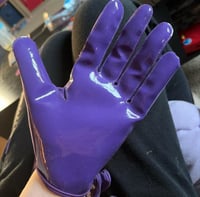 Image 1 of PURPLE CHROME HEART GLOVES