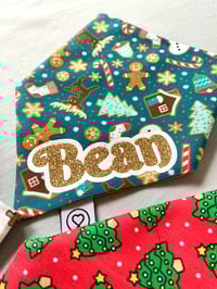 Image 3 of Personalised Christmas Bandana - Choice of Three Prints