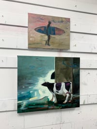 Image 2 of Painting / maleri / "ISLANDS BRYGGE – Malerdrømme og tankestreger – Leifsgade" / 50x60 cm