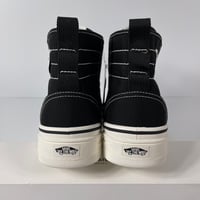 Image 3 of VANS SENTRY WC WOMENS HIGH TOP SHOES SIZE 7 BLACK WHITE WAFFLECUP LACE UP CANVAS NEW