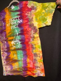Image 3 of LARGE Party At Your Own Pace Tie Dye Shirt 1