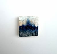Image 3 of Tiniest Silver Sky Telegraph Pole Landscape on wooden block