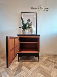 Image 9 of Pair of Nathan Bedside Tables / Cabinets in Black