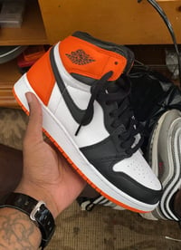 Image 2 of Custom Jordan 1 "Electro Orange" Transformations