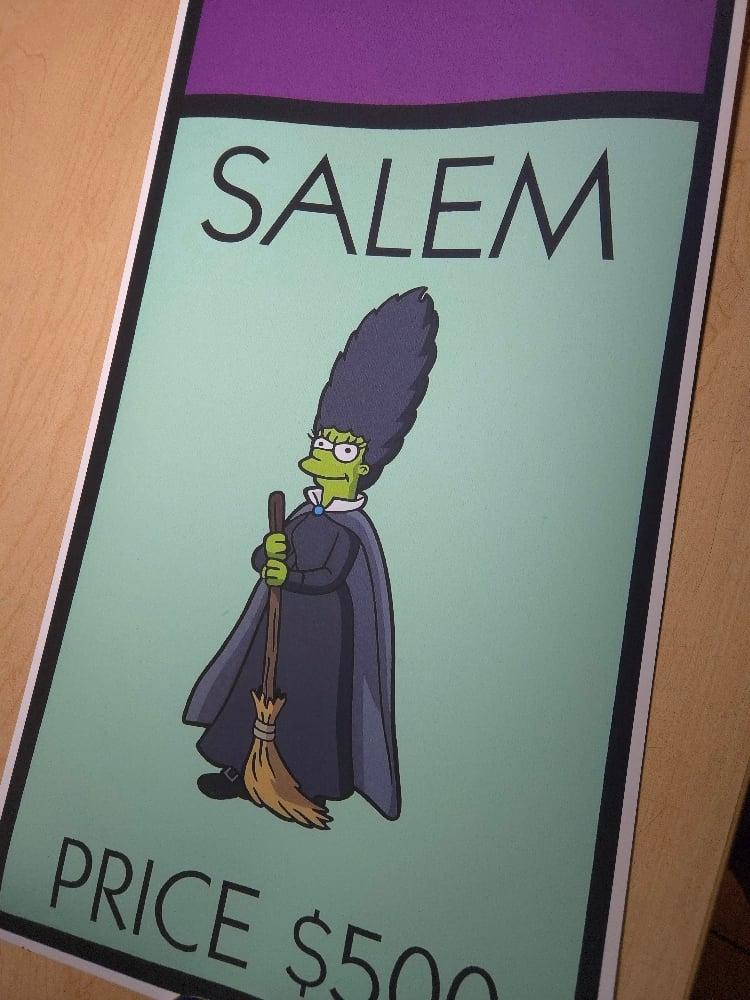 Image of Marge Simpson Salem Witch Giclée Prints 