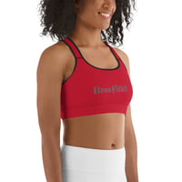 Image 3 of BOSSFITTED Red and Grey Sports Bra