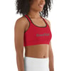 BOSSFITTED Red and Grey Sports Bra