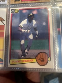 Image 1 of rickey henderson 1983 donruss