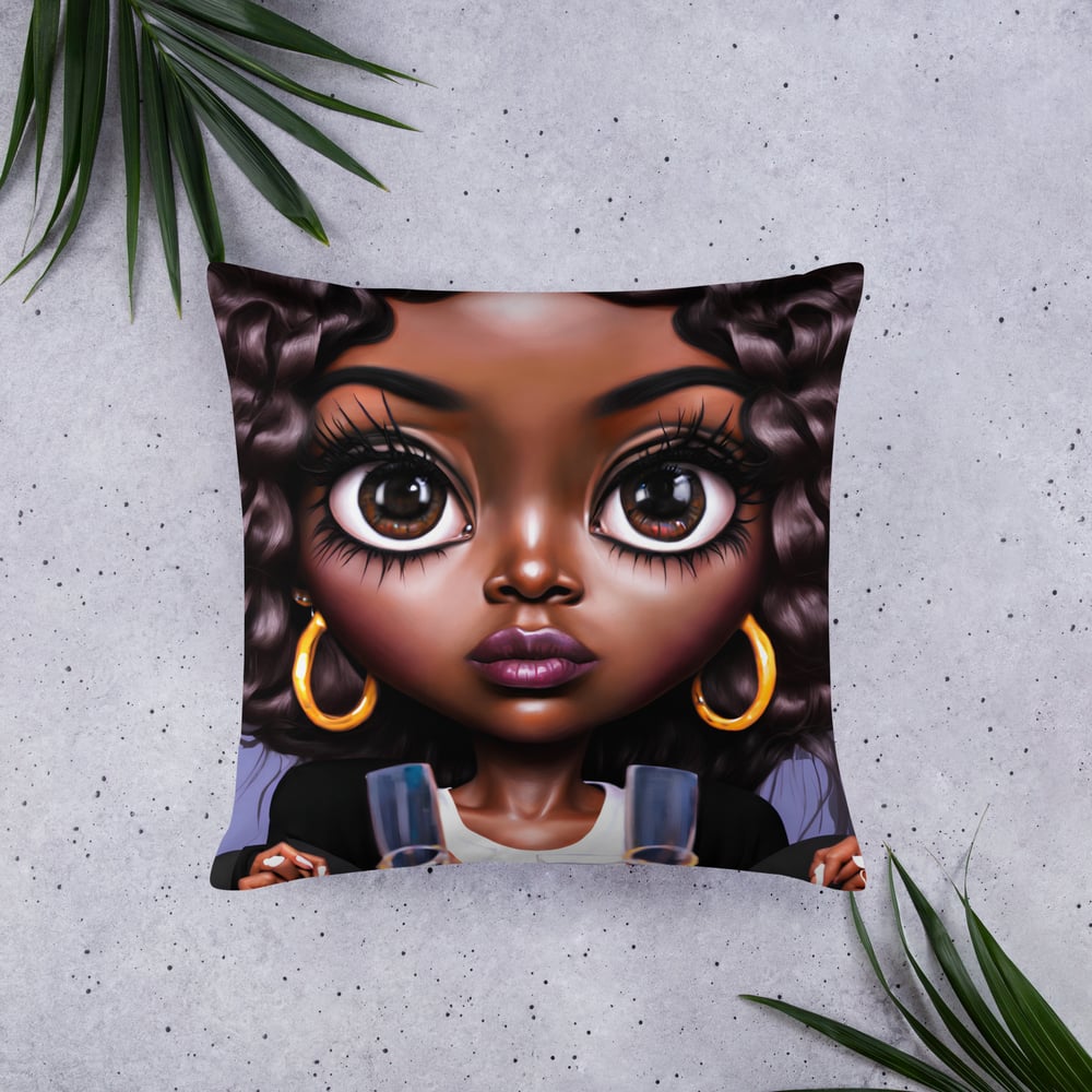 Image of Big Brown Eyes - Basic Pillow