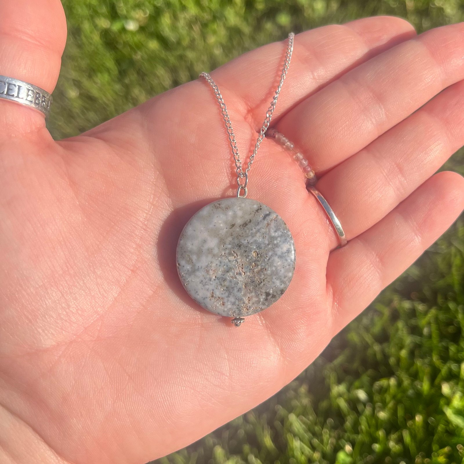 Jasper necklace clearance