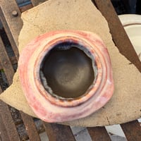 Image 2 of Pink & Black Flutter Dish (small)