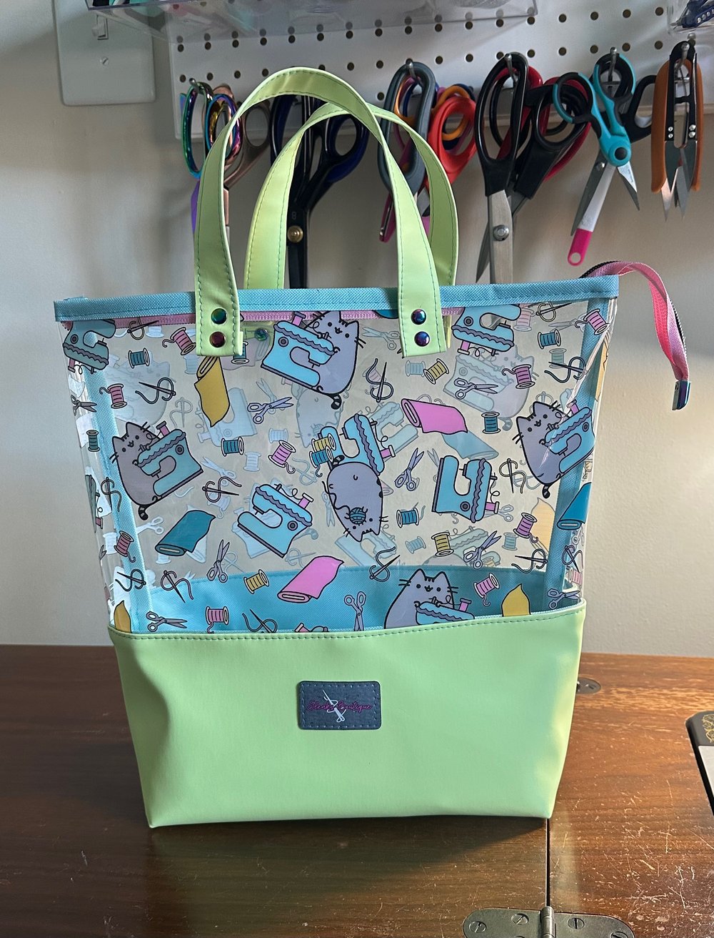 Image of Zippered See-through Tote