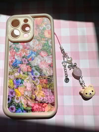 Image 3 of Kuma Strawberry phone charm 🍓