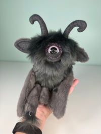 Image 3 of Medium Weighed Cyclops Monster w/Tail Dark Gray