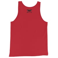 Image 4 of Red and Black Logo Unisex Tank Top