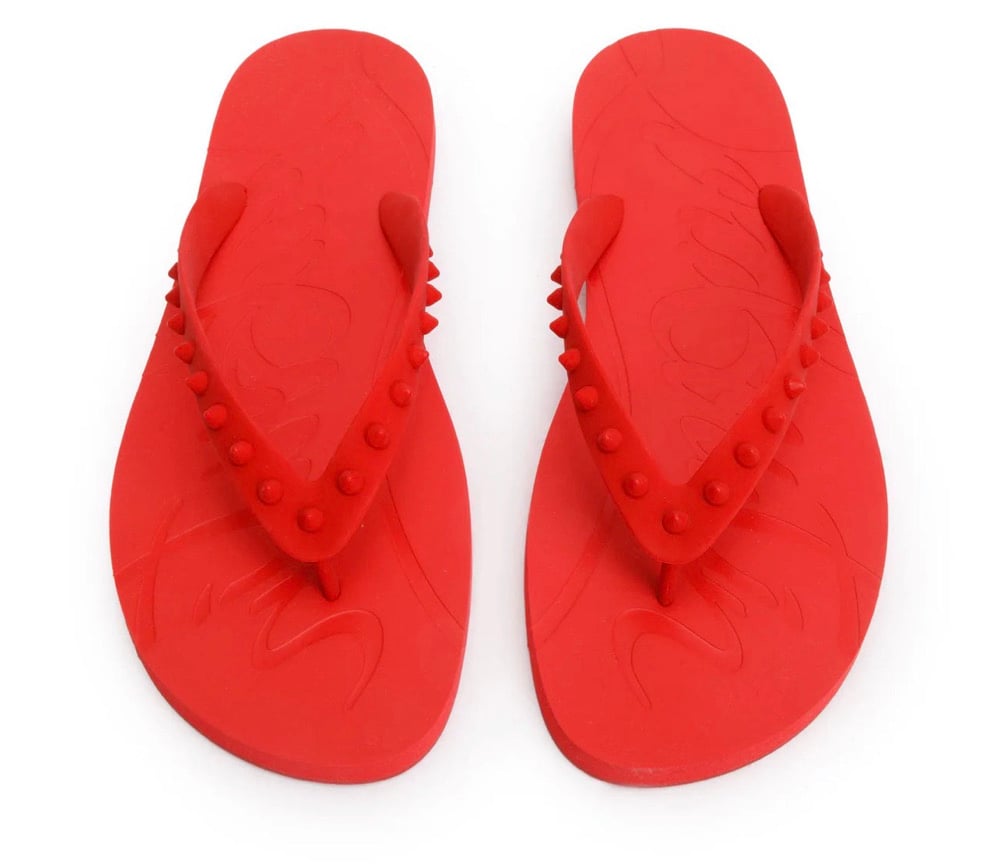Super Loubi Flip Flops (Red)