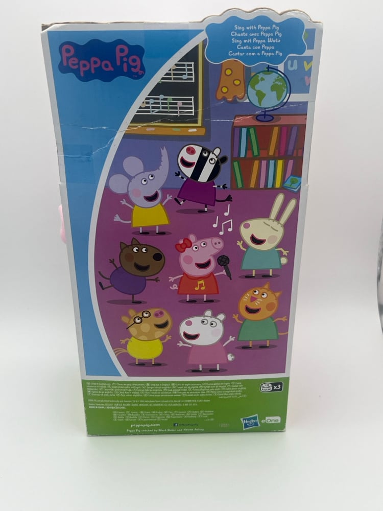 Peppa Pig Oink Along Songs Singing Plush Doll 3 Songs 