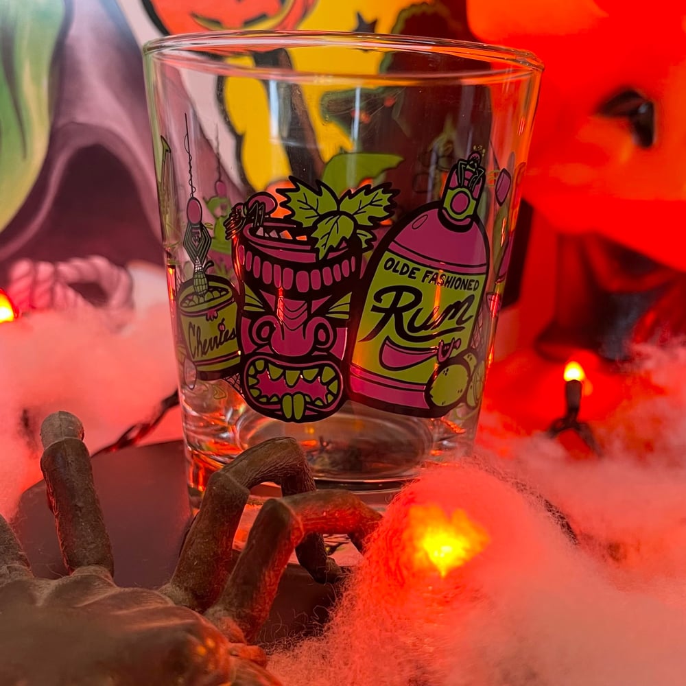 ITSY TIPSY SPIDERS 15oz Full Color Limited Mai Tai Cocktail Glass