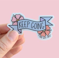 Image 1 of Keep going vinyl stickers