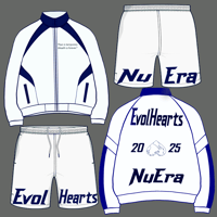 Navy Blue & White Nylon Set