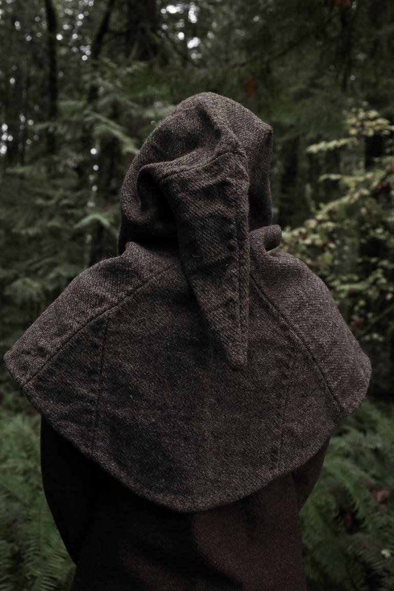 Medieval Hood - Heavyweight Light Brown Twill Image 2