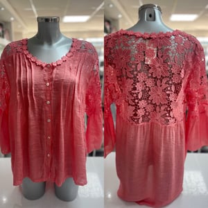 Image of Detailed Lace Blouse