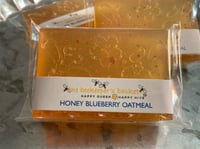 Image 7 of Honey Blueberry Oatmeal Honeybee Glycerin Body Bar