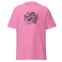 Image 2 of Sloth Holding Tropical Flower Shirt Art by Crystal Ann Quinn