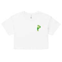 Image 2 of PA "Earn Your Rest" White crop top