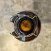 Upcycled Growler Bottle Lampshade – Handmade Pendant Light Cover (Amber Glass, 12cm)
