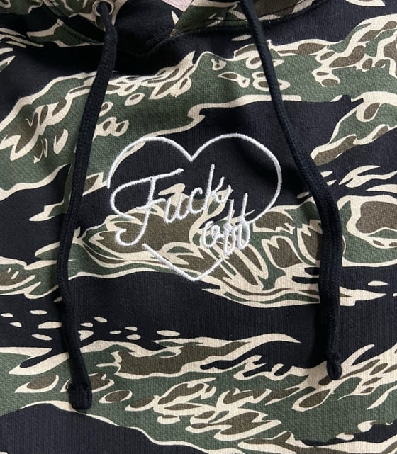 Image of Fuck Off Camo Hoodie