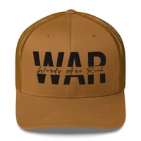 Image 4 of Words Are Rich (W.A.R) Signature Hat – (Black Stitch)