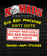 Support Big Red Machine Dirty South Sticker