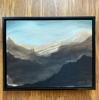 Image 1 of Windswept framed wood board14” x 16”
