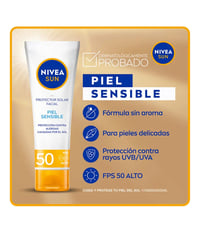 Image 3 of Nivea Protector Solar Sensible Protector Solar Facial SPF 50 Sin Sensación Grasosa