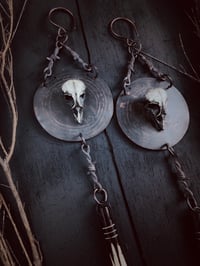 Image 3 of Cast bird skull & bone hangers