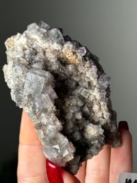 Image 2 of FAIRY HOLES POCKET CUBIC FLUORITE -LADY ANNABELLA MINE UK- M