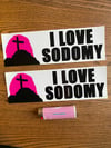 I Love Sodomy Sticker 