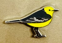 Image 2 of Citrine Wagtail - No.83 UK Birding Pins - Enamel Pin Badge