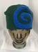 Image of GREEN SWIRL BEANIE 