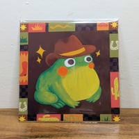 Image 1 of Cowboy Frog Print