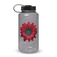 Bass Flower Wide mouth plastic water bottle