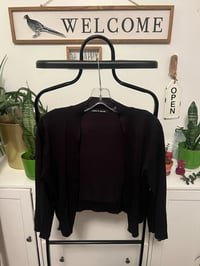 Black crop sweater 