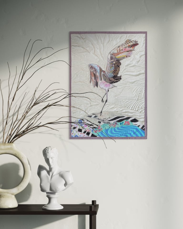 “Mother-of-Pearl Dance” - exquisite bird art 