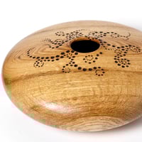 Image 1 of Oak Hollow Form w/ Pyrography