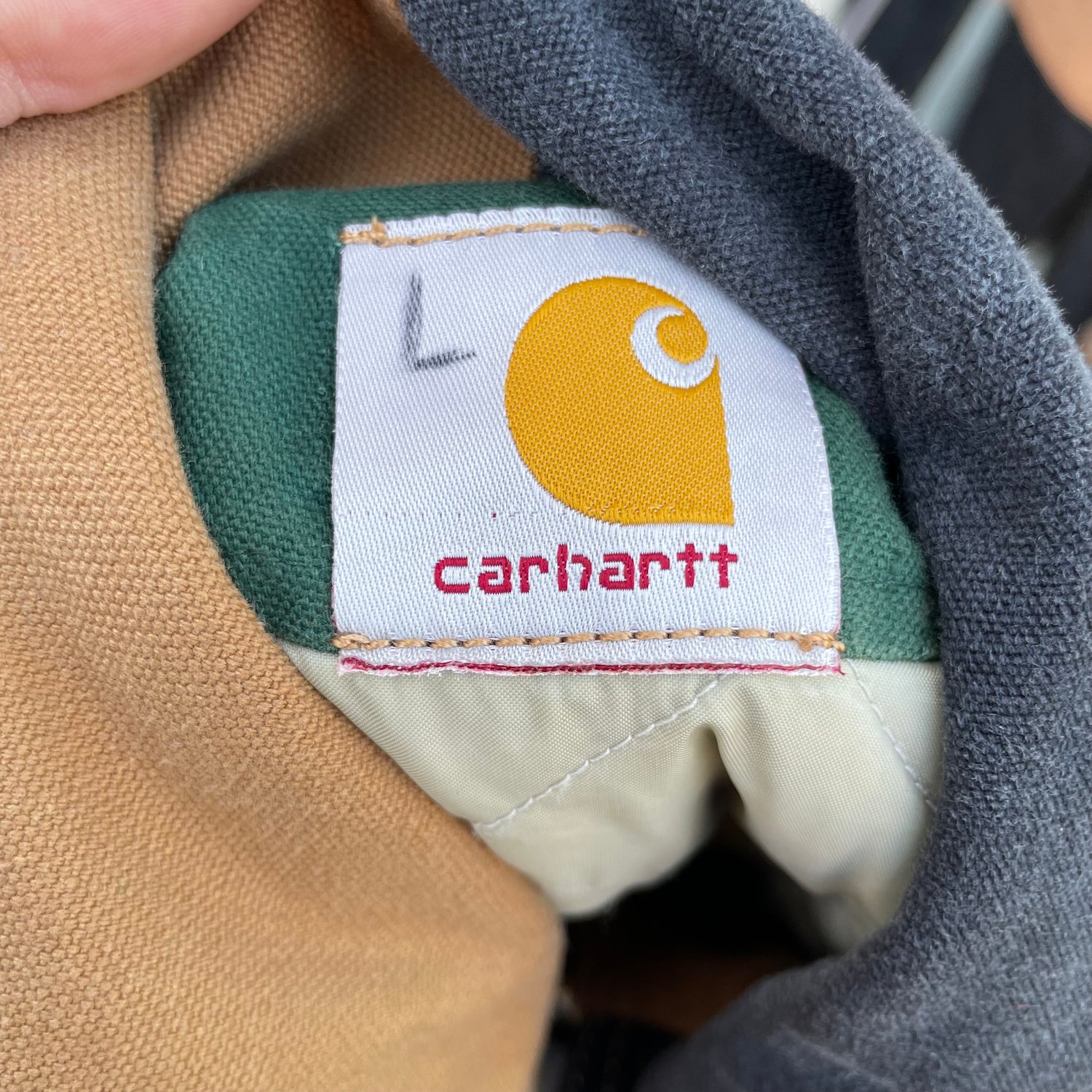 Image of Vintage Carhartt Detroit rework jacket size large 03