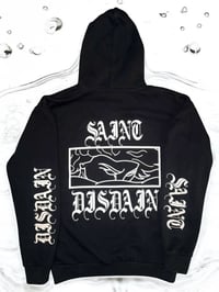 Image 2 of Saint Disdain Heavyweight Embroidered Hoodie in Black