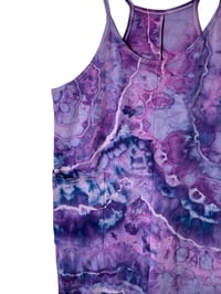 Image 4 of L/XL Knit Pocket Playsuit in Purple Haze Geode Ice Dye